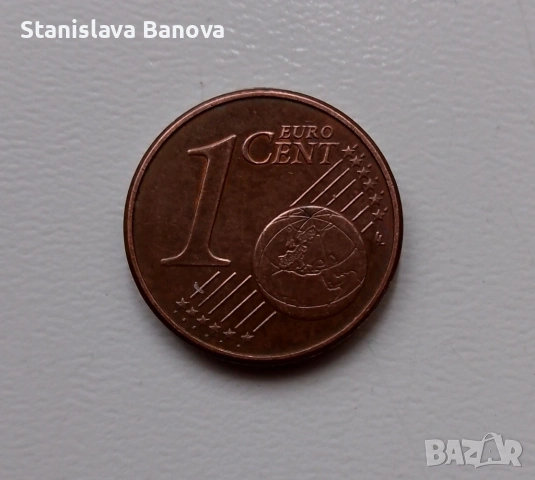 Френска монета от 1 евро цент от 2007г., снимка 2 - Нумизматика и бонистика - 53174213
