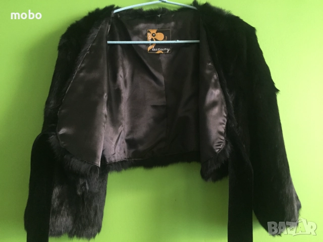 Болеро тип пелерина от истинска заешка кожа, марка LINNE, размер L, снимка 3 - Други - 51821032