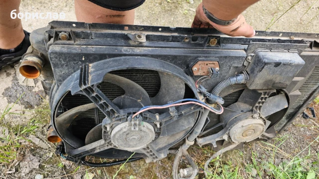 Воден радиатор с вентилатори за Ситроен джъмпер , снимка 3 - Части - 51370609