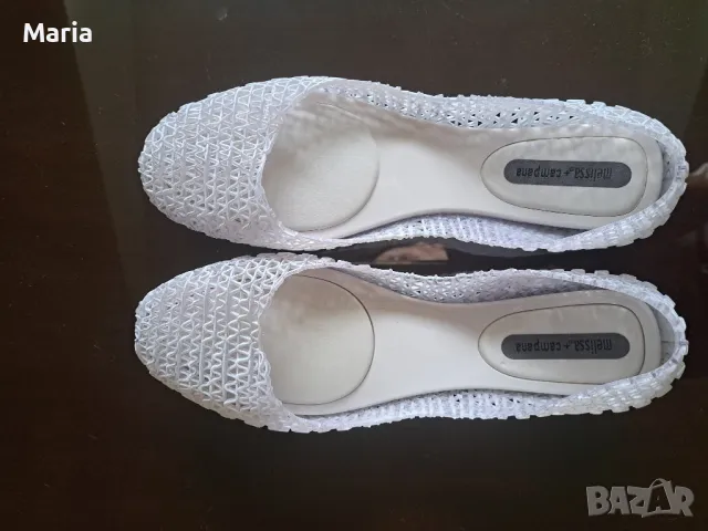 Melissa балеринки Campana Papel Brushed цвят Glass