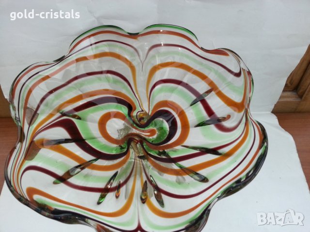 старо кристална купа фруктиера, снимка 2 - Антикварни и старинни предмети - 35985103