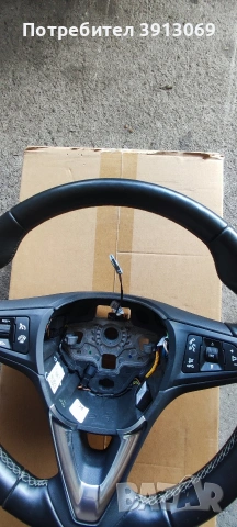 Продавам оригинален кожен мулти волан за Опел Корса Е 2017г , снимка 5 - Аксесоари и консумативи - 53846869