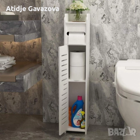 Водоустойчив шкаф за баня,ултра тънък рафт за съхранение,подходящ за малки пространства