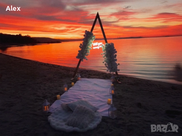 Дървени бохо сватбени арки под наем, снимка 9 - Други - 40272531