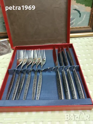 Руски прибори в кутия, снимка 2 - Прибори за хранене, готвене и сервиране - 49110238