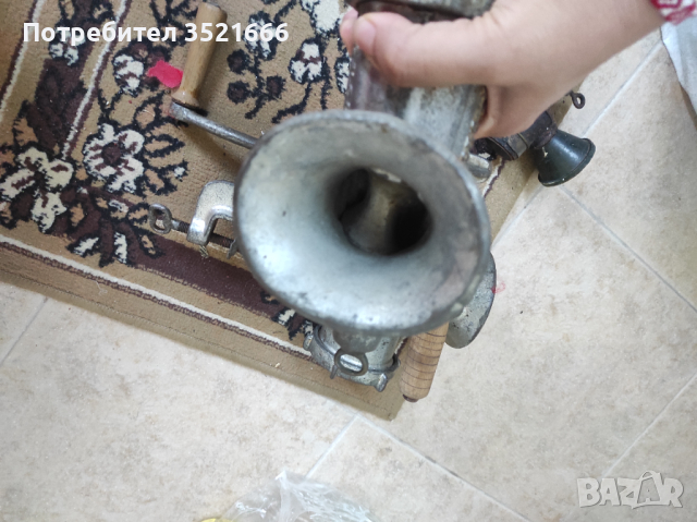 Машинка за мелене на месо, ретро, снимка 5 - Аксесоари за кухня - 44641738