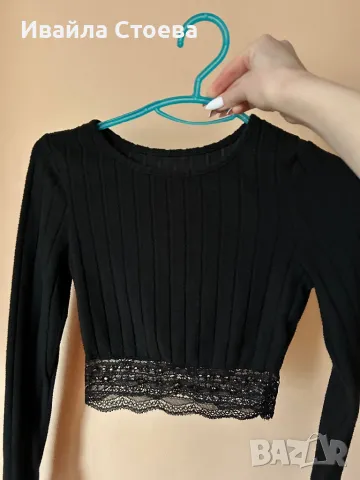 Дамска черна блуза