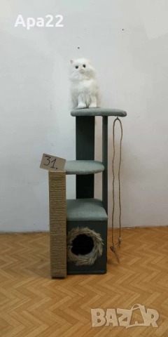 НОВИ КОТЕШКИ КАТЕРУШКИ С КЪЩИЧКА – 90 см ОБЛЕН , снимка 2 - За котки - 52484339