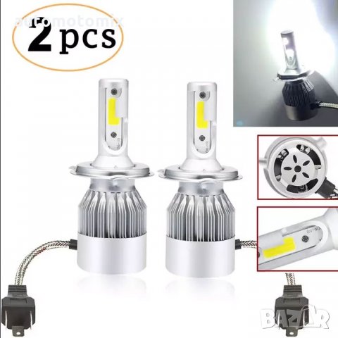 ДИОДНИ КРУШКИ H4,36W 3000К+6500K - 2БР, снимка 2 - Аксесоари и консумативи - 35903806