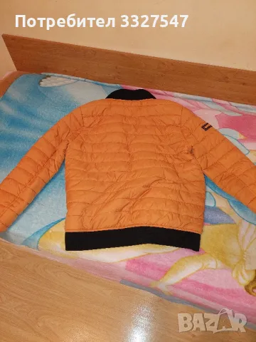 Оранжево яке бомбър, снимка 2 - Якета - 47779605