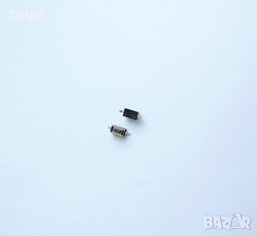 Микро бутон 2pin 6x4x2,5mm незадържащ НО червен H=0,5mm, снимка 1