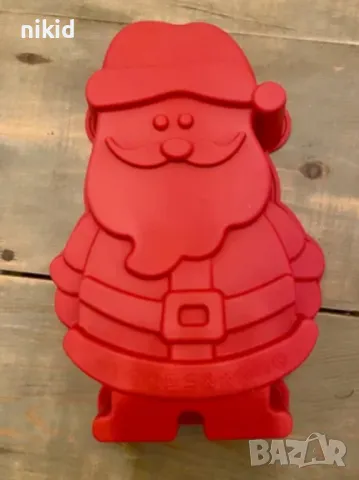 Грамаден дядо Коледа силиконов молд форма кекс сладкиш десерт десерти торта