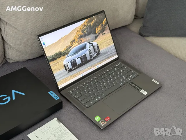 Чисто Нов 14.5’ 3K IPS 120Hz/Ryzen 7-6800HS/Lenovo Yoga Slim 7 ProX/16GB DDR5 6400Mhz 1TB SSD Nvme, снимка 3 - Лаптопи за работа - 56140170