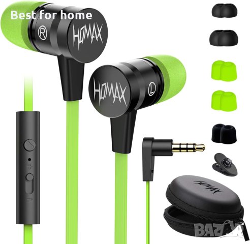 Слушалки HQMAX Warhammer с микрофон, издръжливи кабелни слушалки, иновативни от мемори пяна,, снимка 1 - Слушалки, hands-free - 41608877