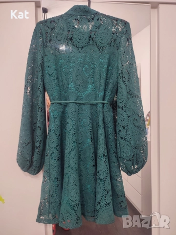 Къса дамска дантелена рокля, снимка 2 - Рокли - 52433770