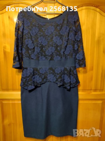 Красива Рокля с Изискана Дантела по цялата горна част,"КАМИ"! НОВА!ХЛ