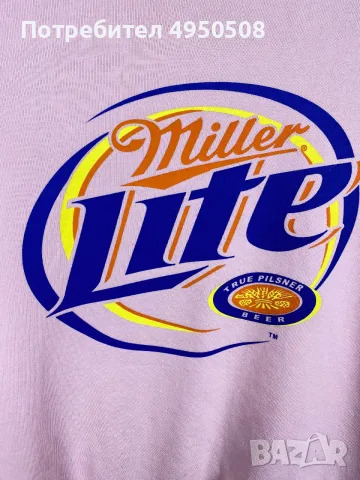 The First корейска Суитшърт  Miller Lite – един универсален размер, снимка 4 - Пуловери - 56132807