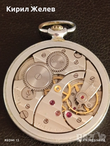 Джобен часовник МЪЛНИЯ СССР рядък за КОЛЕКЦИОНЕРИ 51283, снимка 10 - Антикварни и старинни предмети - 51723831