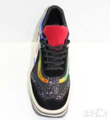 Дамски модерни кецове на платформа , снимка 3 - Маратонки - 50015412