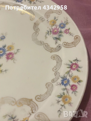 Schumann. 1945г. Порцеланова чиния., снимка 4 - Антикварни и старинни предмети - 52381839