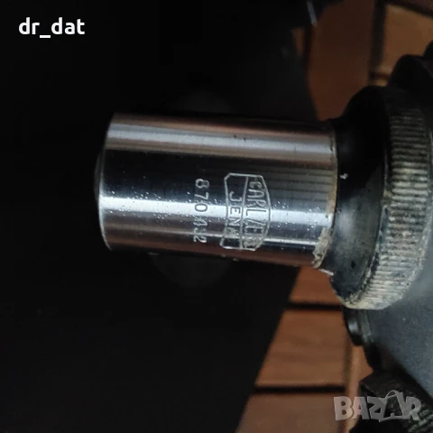 Стар микроскоп Carl Zeiss Jena, снимка 8 - Антикварни и старинни предмети - 38341458