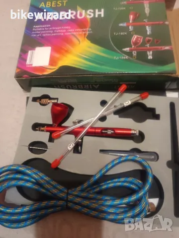 HUBEST 0,3 mm аерограф с двойно действие НОВ С ЛИПСИ, снимка 1