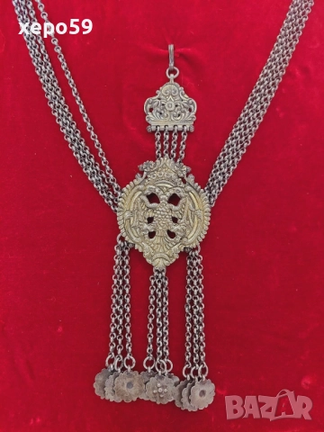 Огромен стар сребърен накит в отлично състояние, снимка 5 - Антикварни и старинни предмети - 52217581