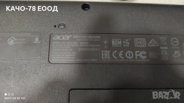 Лаптоп Acer ES1-732, снимка 4 - Части за лаптопи - 41724609
