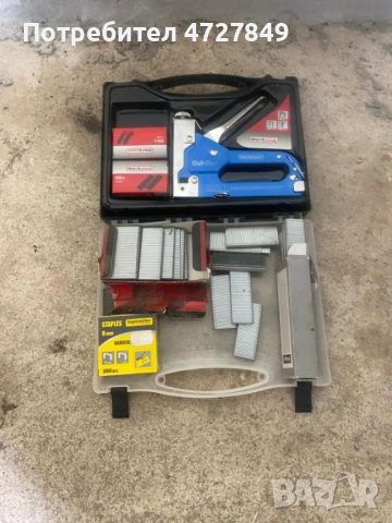 Спешно! Ръчен строителен такер – Метален – Включва пълнител (скоби)