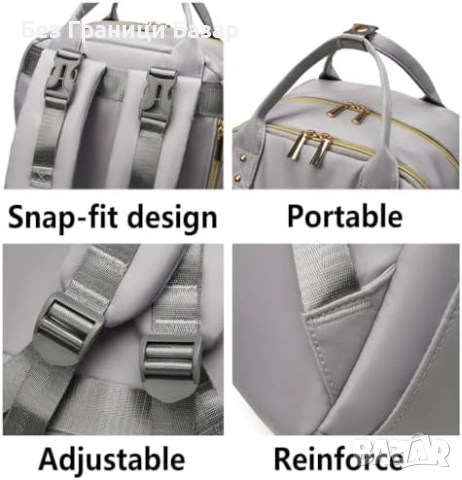 Нова Мултифункционална чанта-раница за бебе, лека с много отделения, снимка 6 - Други - 53685833