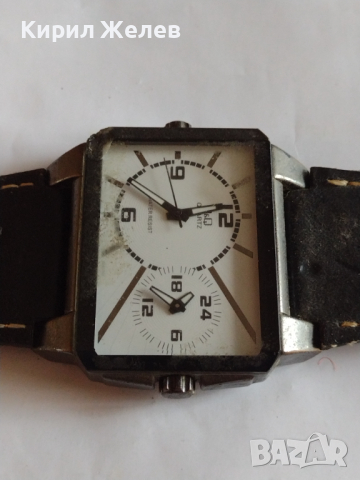Луксозен мъжки часовник Q/Q QUARTZ WATER RESIST работи много красив с кожена каишка - 21782, снимка 3 - Мъжки - 36203055