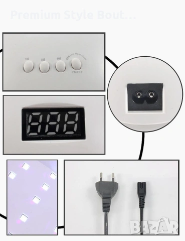 Елегантна и компактна UV LED лампа за нокти SUN5 , снимка 4 - Други - 53694372