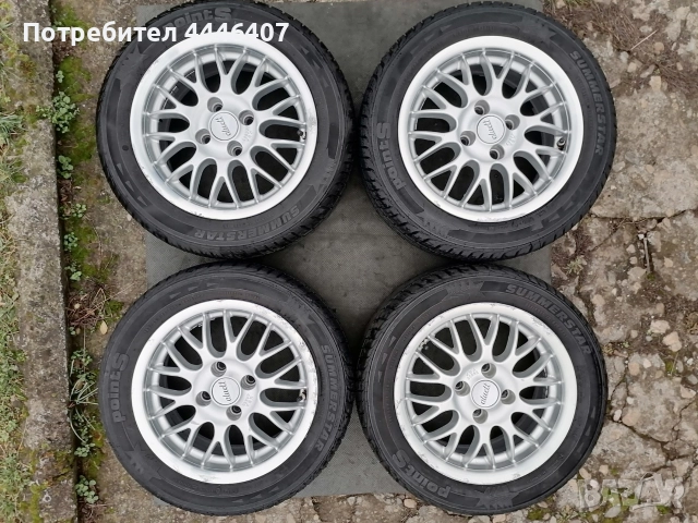 Джанти 14" 4х100, снимка 3 - Гуми и джанти - 52886948