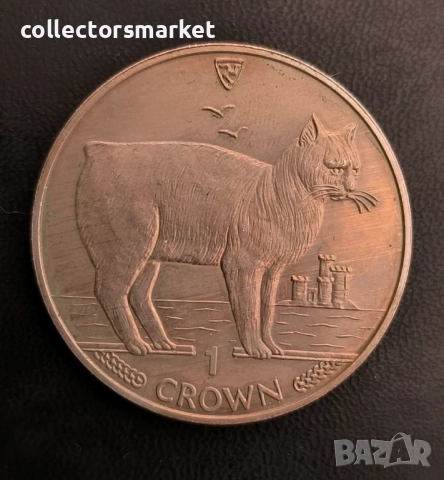 1 корона 1988, остров Ман