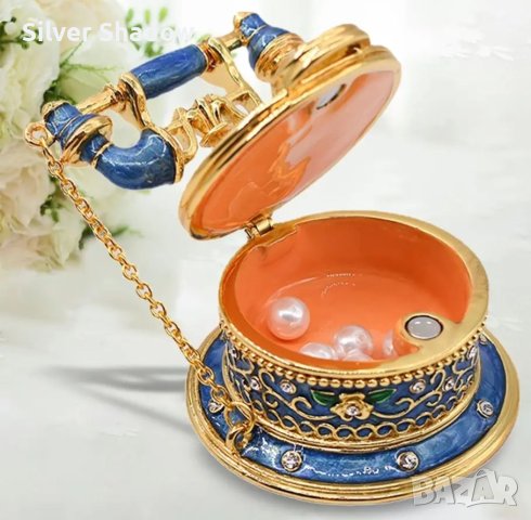 Кутия за бижута - ретро телефон, снимка 2 - Бижутерийни комплекти - 40625589