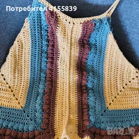 Ръчно плетен топ, снимка 2 - Потници - 55783979