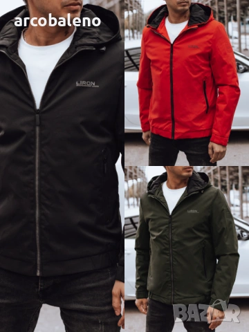 Мъжко преходно яке с качулка, 3цвята 