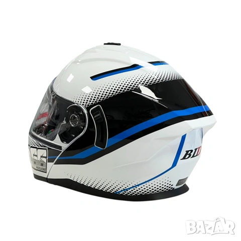 Модуларна мото каска с вградени очила, снимка 4 - Аксесоари и консумативи - 53298952