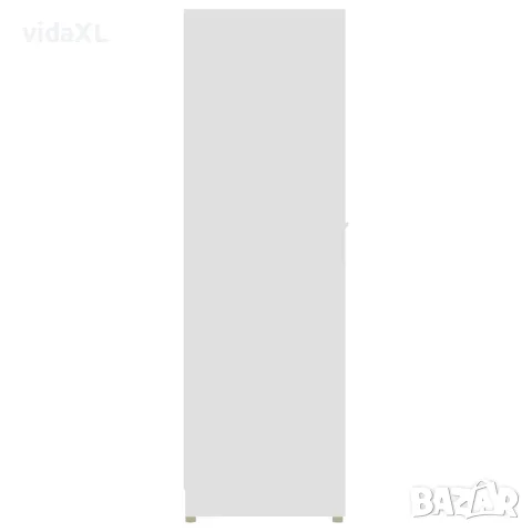 vidaXL Шкаф за баня, бял, 30x30x95 см, инженерно дърво, снимка 7 - Шкафове - 56147717