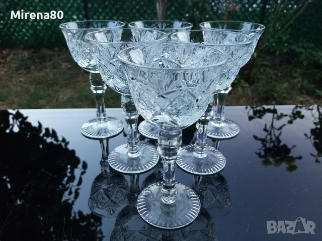 Български кристален сервиз за ракия