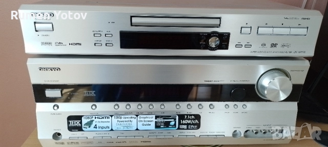 Onkyo TX-SR706 - 7 ×160W и Onkyo DVD HDMI, снимка 6 - Плейъри, домашно кино, прожектори - 51870423