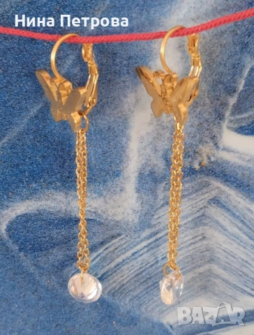 Комплект два чифта обеци от медицинска стомана цена 7 евро , снимка 7 - Обеци - 53666449