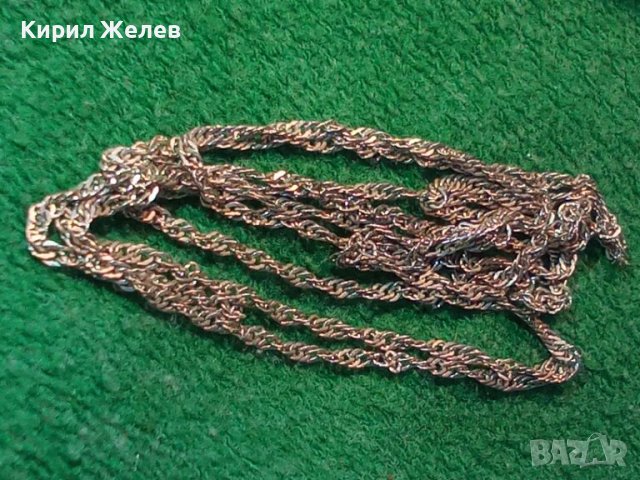СТАРА ПОСРЕБРЕНА СРЕБЪРНА ВЕРИЖКА СИНДЖИР ЛАНЧЕ от БЛАГОРОДНА НЕРЪЖДАЕМА СТОМАНА 43343, снимка 3 - Колиета, медальони, синджири - 44692156