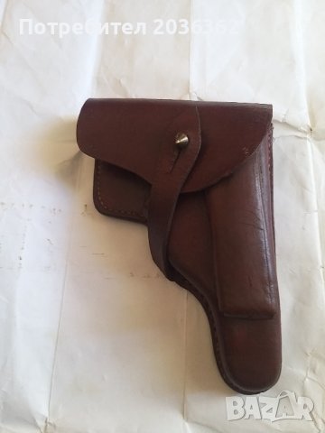 Кобур кожен за "Валтер"ППс колан и портупей., снимка 2 - Антикварни и старинни предмети - 35651110