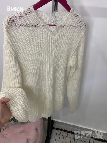 Ръчно плетене блуза универсален размер, снимка 5 - Блузи с дълъг ръкав и пуловери - 48834819