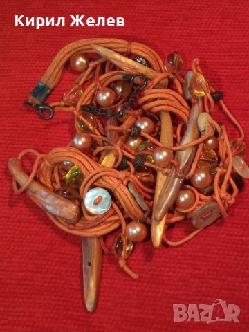 СЕДЕФ ПЕРЛИ и СКЪПОЦЕННИ КАМЪНИ АРТ-КОЛИЕ 63391, снимка 3 - Колиета, медальони, синджири - 29636870