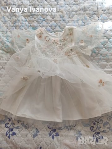 Next разкошна рокля на цветя и тюл , снимка 6 - Бебешки рокли - 49244281