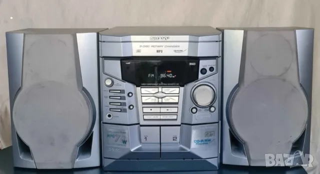 Уредба стерео аудио система Sharp CD-MPX100H 3-CD Касети AUX