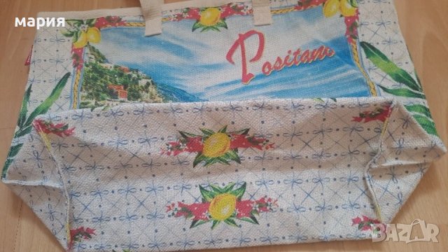 Нова италианска плажна чанта Позитано, снимка 3 - Чанти - 50928629