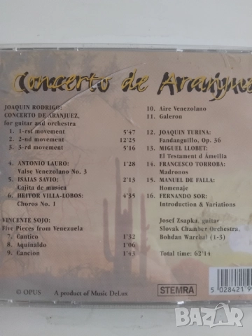 Rodrigo, De Falla, Turina, Sor ‎– Concerto De Aranjuez - оригинален диск класическа музика, снимка 2 - CD дискове - 52111183